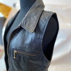 Vintage leather vest